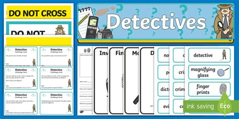 Detective Role Play Pack Detective Resources Twinkl
