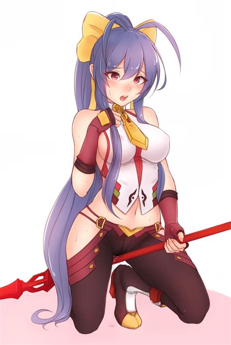 Rule Girls D Big Breasts Blazblue Blue Hair Bluefield Blush Breasts Clothes Clothing