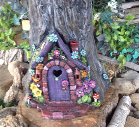 Fairy Or Gnome Door Tree Stump Birdbath Log Slice Top Toad Etsy