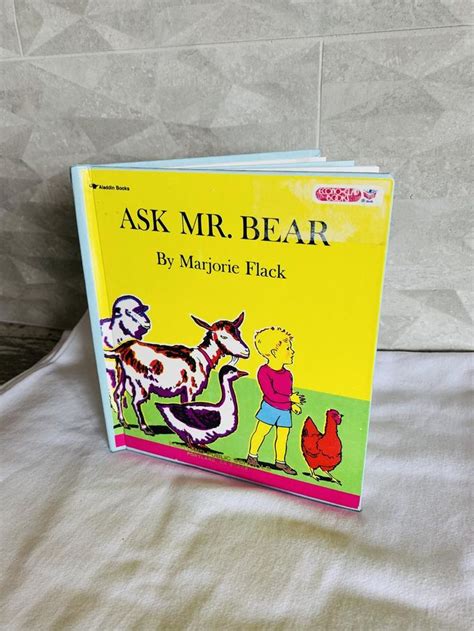 Childrens Hard Back Book Ask Mr Bear Etsy