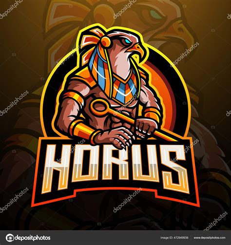 Lord Horus Esport Logo Mascot Logo Design Stock Vector Image By