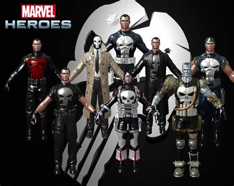 Marvel Heroes Pack Punisher By Corporacion08 On Deviantart