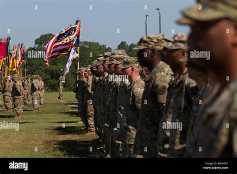 3rd Infantry Division Soldiers Stand At Parade Rest During May 8 2017
