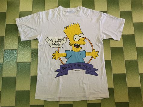 Vintage Bart Simpson Tshirt The Simpsons Tee Shirt Etsy Tee Shirts T Shirt Tees