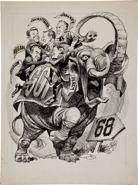 Davis Political Cartoon 1968 Comic Art Comic Art Jack Davis Ink