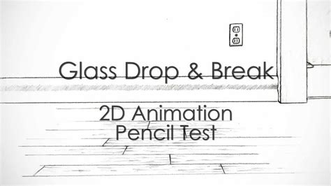 Glass Breaking Traditional Animation Pencil Test Hd Youtube