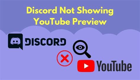 Discord Not Showing Youtube Preview Certified Fix 2024