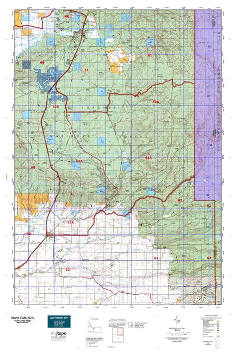 Idaho Gmu 62a Map Mytopo
