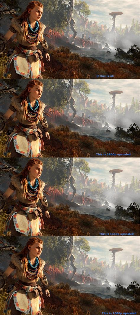 Screenshot The Differences In Quality Between Upscaling To 4k From