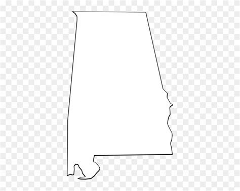 Alabama Outline Clip Art At Clker Alabama Sillouette Png White Free