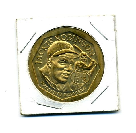 1997 Jackie Robinson Breaking Barriers 50th Anniversary Coin Medallion