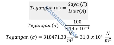 Sebagai contoh regangan longitudinal e (arah memanjang benda) yang dihasilkan oleh tegangan f adalah sama dengan perubahan panjang dibagi dengan panjang awal benda l, secara sistematis ditulis,\ e =\frac{\delta l}{l}\ modulus elastisitas (young) Contoh Soal Tegangan Regangan Dan Modulus Young Beserta ...