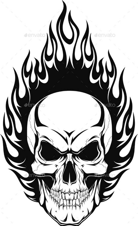 Human Skull Tattoos Vectors Evil Skull Tattoo Skull Tattoo Design