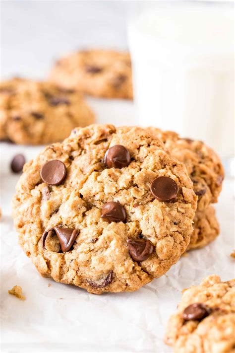 Soft And Chewy Oatmeal Chocolate Chip Cookies Just So Tasty