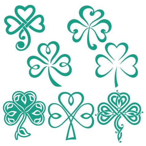 Shamrock Irish Cuttable Design Png Dxf Svg And Eps File For Etsy