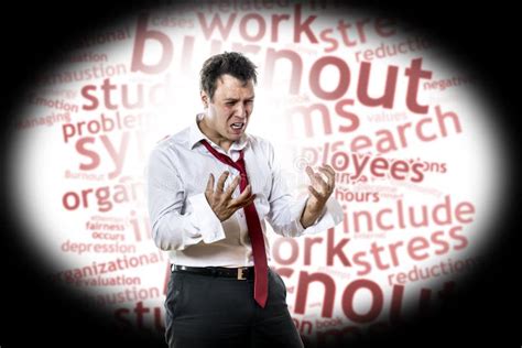 Man With Burnout Syndrome Stock Photo Image Of Frustrated 34815572