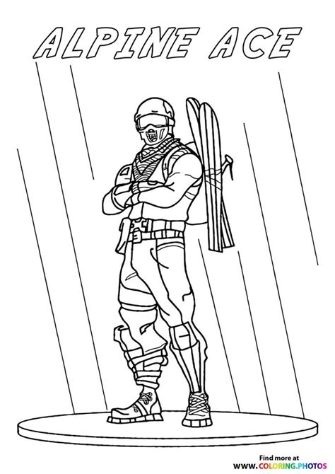 Alpine Ace Fortnite Coloring Pages For Kids Coloring Pages For