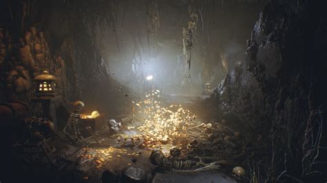 Artstation Ue4 Deep Elder Caves Alexander Sychov Dark Cave