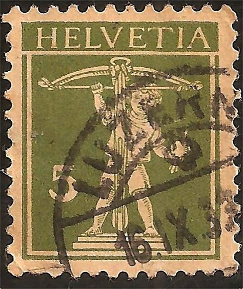 Timbre Helvetia Rare Suisse Postzegels