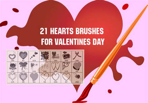 Love Clip Art 500 Romantic Hearts Photoshop Brushes
