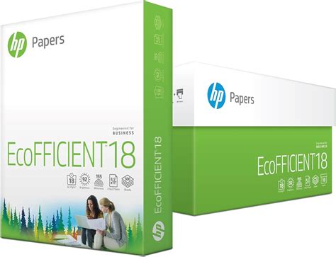 Hp Printer Paper Ecoeficient18 Paper 85 X 11 Paper Letter Size