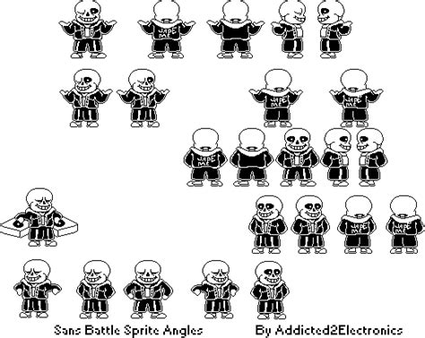 Sans Battle Sprite Angles By Addicted2electronics On Deviantart