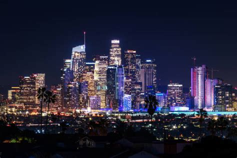 4800 Los Angeles Skyline Night Stock Photos Pictures And Royalty Free
