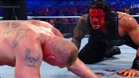 Wwe Raw Highlights Roman Reigns Vs Brock Lesnar Youtube