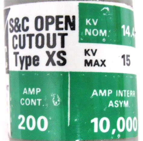 New Sandc 89072r9 Open Cutout Type Xs Power Line Fuse Sb Industrial