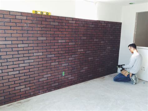 Diy Faux Brick Wall — Snappy Casual Diy Faux Brick Wall Faux Brick