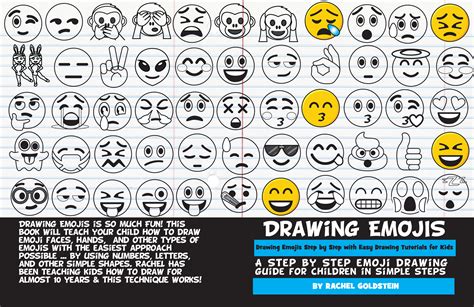 How To Draw Emojis Book For Kids How To Draw Step By
