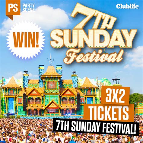 Sunday is a day of rest in most western countries, and a part of the weekend. Win: tickets voor 7th Sunday Festival - Partyscene