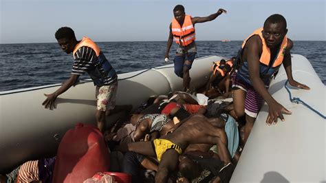 Stepping Over The Dead On A Migrant Boat The New York Times