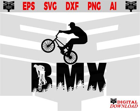 Bmx Logo Svg Freestyle Svg Bmx Svg Bicycle Svg