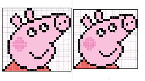 Cómo Dibujar A Pepa Pig Pixelada Youtube