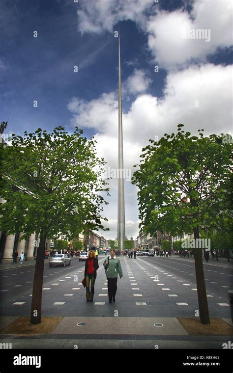 The Spire Dublin On The City S O Connell Street Stock Photo Alamy