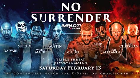 First Ever Triple Threat Revolver Match Announced For Impact No Surrender Tag Match Confirmed