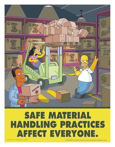 Safetypostercom Simpsons Safety Poster Safety Banner Legend Safe