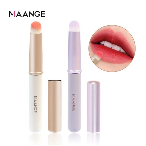 maange round head soft small and portable lip brush with cover shopee philippines