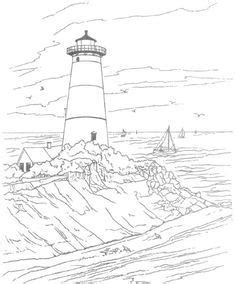 Free printable lighthouse coloring pages for kids. Pin on Coloring patterns/Sayings