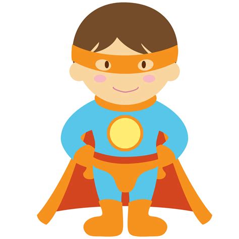 Kids Dressed As Superheroes Clipart Superhero Clipart Transparent