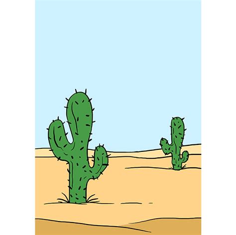 How To Draw Cactus Easy Drawing For Beginners Dibujos