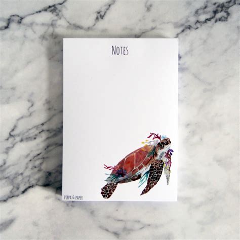 Notepad Sea Turtle Pippa Paper