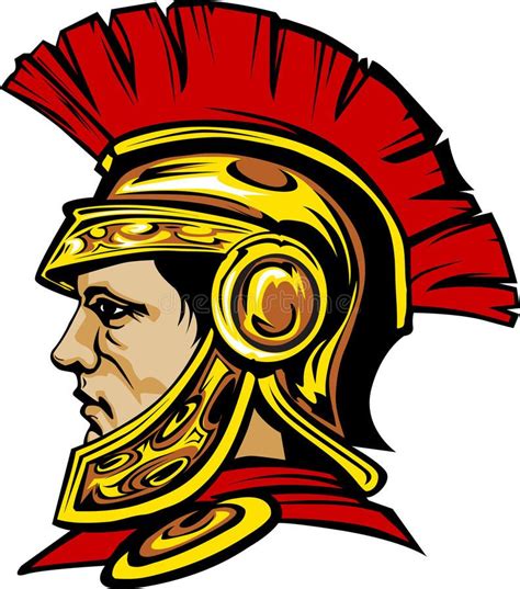 Spartan Trojan Mascot Logo Vector Image Of Spartan Trojan Mascot