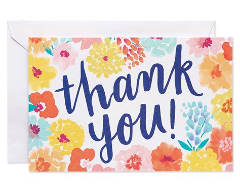American Greetings Count Thank You Card Floral Walmart Com
