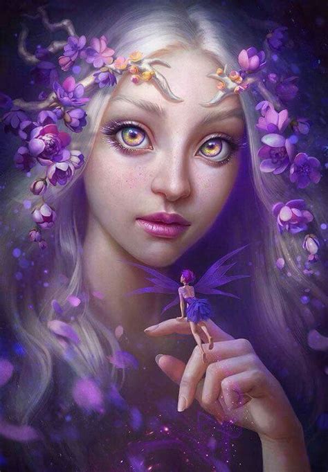 Purple Fairies Fairy Art Beautiful Fairies Fantasy