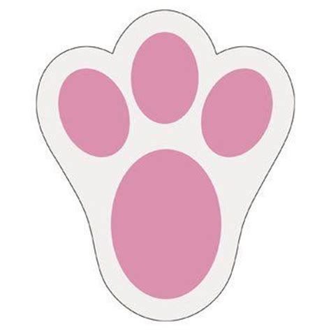 In some cultures, the foot of a rabbit is carried as an amulet believed to bring good luck. bunny paw print - for template? | Other Seasonal DIY and Crafts | Pinterest | The o'jays ...