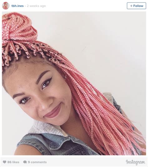 16 stunning photos of colored box braids the summer protective style trend taking over