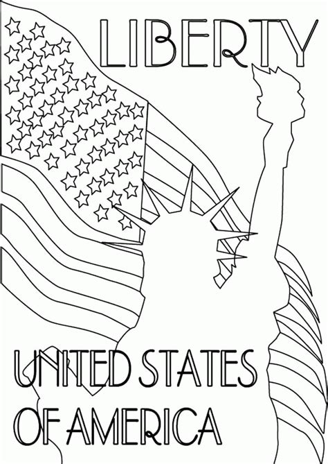 God Bless America Coloring Page Patriot Coloring Page Patriotic