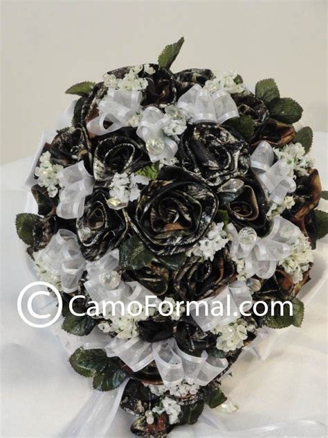 144pcs mini artificial flowers bouquet small foam rose heads wedding party decor. mossy oak camo wedding - Google Search | Bridal bouquet ...